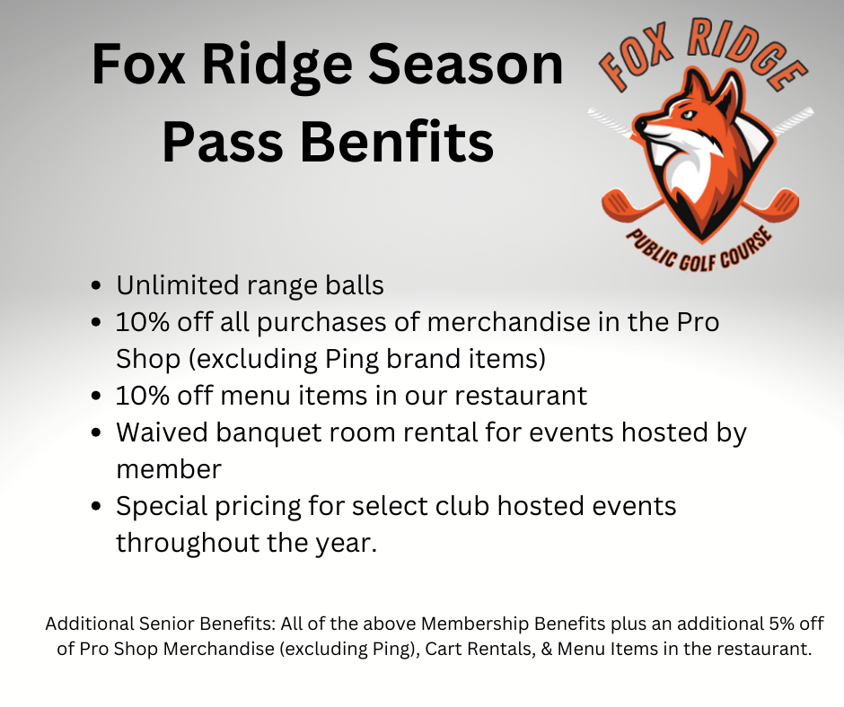 Fox Ridge Membership Perks 2