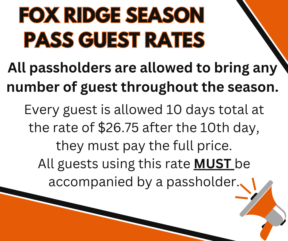 Fox Ridge Season Pass Guest Rates 1